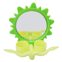 Jouet miroir pour oiseaux avec perchoir et mangeoires pour perroquets
