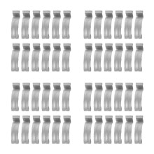 48Pièces Clips Ressorts Métal Pour Filtre À Air Auto Argenté