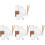 4Ensembles Moules Silicone Pour Bougies DIY Avec Mèches Supports 1