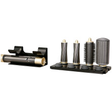 Funktionelles Wandsystem für Haartrockner, 8 Fächer,-Schwarz