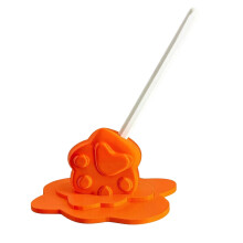 Lustiger Stiftständer mit schmelzenden Pfoten, kreative-Orange