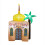 105C Emission Compliant Inflatable ramadans Decoration for-2.1M 4
