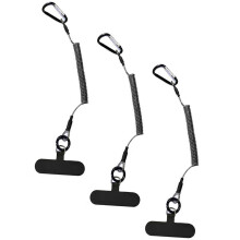Karabiner-Telefonhalter mit einziehbarer Federschnur-3er-Pack