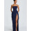 Strapless Bridesmaid Dresses Elegant Ruffle Slit-light yellow L 6