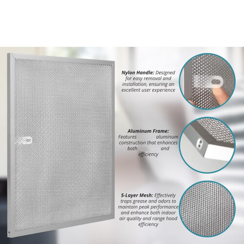 2PCS BPS1FA30 Metal Grease Filter High Efficiency Extent Hood 1