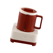 Elektrische koffiemok met dubbele temperatuurregeling – 350 ml, rood