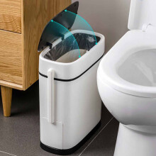 Wohnmobil-Mülleimer- und Toilettenbürsten-Set, schwarz, 14 l