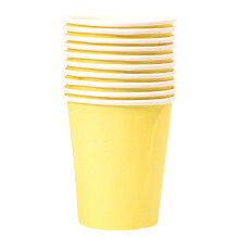 Vasos de papel desechables de 255 ml (9 oz), paquete de 10 unidades, multicolor.