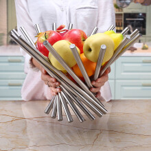 Coupe à fruits pliable en acier inoxydable – Argent