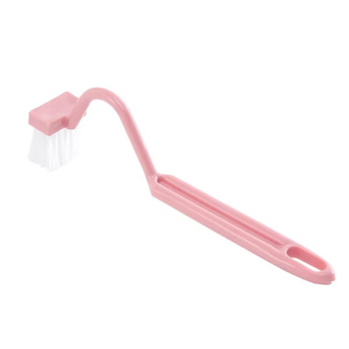 Scopa per WC con manico lungo e design a S, confezione da 1