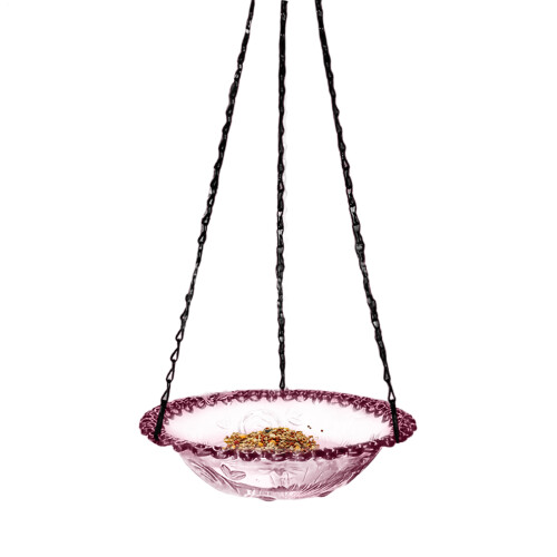 Metal Hanging Bird Bath Feeder24x24cm