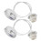Vintage white iron pendant ceiling light 2-pack 1