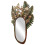 Wooden Mushroom Handheld Mirror Retro Wall Decor 1