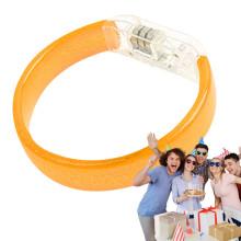 LED svietiaci náramok viacfarebný 7,5 cm PP náramok