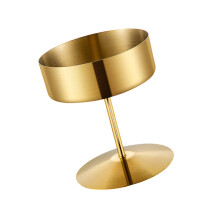 Multipurpose Footed Stainless Steel Dessert-Gold L Size