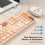 Set tastiera e mouse wireless formato standard 2.4G 2