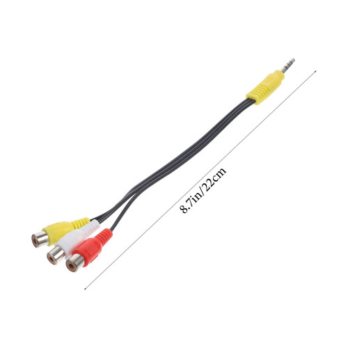 AV Adapter Cable for Satellite Receiver 3 pcs 1