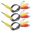 AV Adapter Cable for Satellite Receiver 3 pcs 4