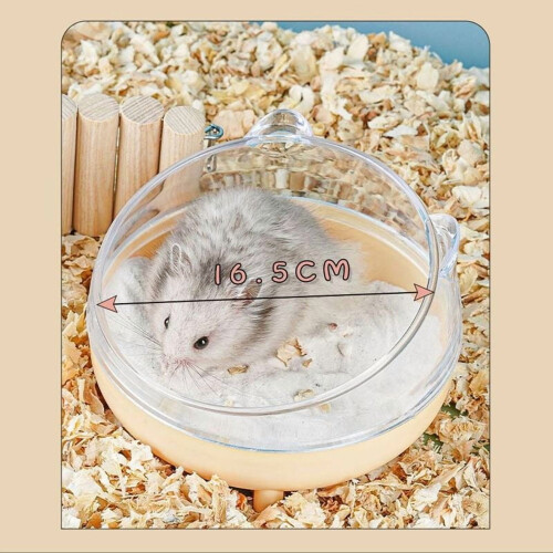 Hamster-Sandbadebox, transparent, Haustierbadezimmer 2