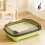 Cat Litter Box Open Top High-Sided Leak-Proof Non-Slip 2