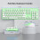 Set tastiera e mouse wireless formato standard 2.4G 5