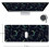 XXL gaming musemåtte sort boho magic moon 31,5x11,8 tommer 2