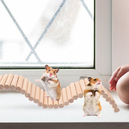Flexible Hamsterleiter aus Holz, 50 cm 2