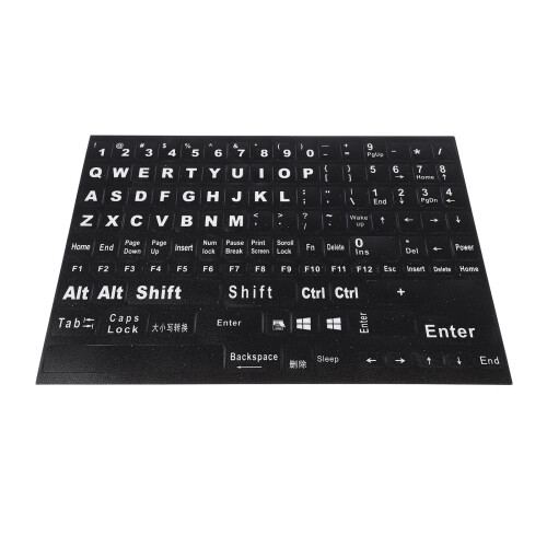 Toetsenbordstickers met universele Engelse letters (1 vel) 2
