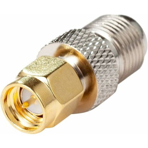 Προσαρμογέας RF SMA αρσενικό σε F θηλυκό, συσκευασία 2 τεμαχίων επιχρυσωμένο 1