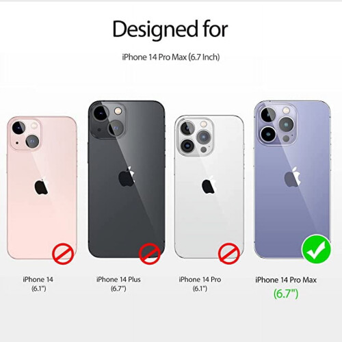 Capa para iPhone 14 Pro Max, resistente, de nível militar, preta. 1