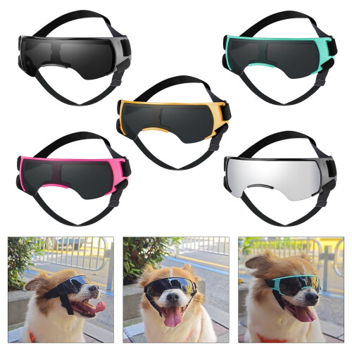 Hundebriller med farvede linser – justerbar pasform, 1 par 1