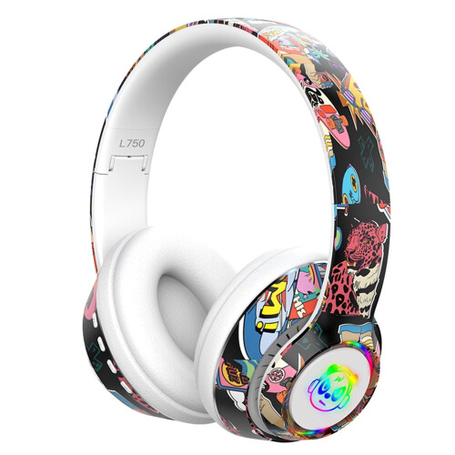 Draadloze Bluetooth LED-gamingheadset met microfoon (1 stuk) 1