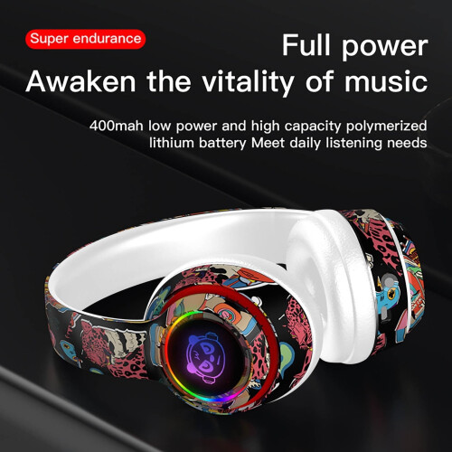 Kabelloses Bluetooth-Gaming-Headset mit LED-Beleuchtung und 1