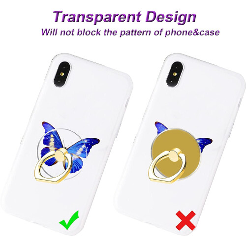 Transparente Acryl-Handyringhalterung – 4er-Pack 2
