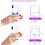 Transparente Acryl-Handyringhalterung – 4er-Pack 4