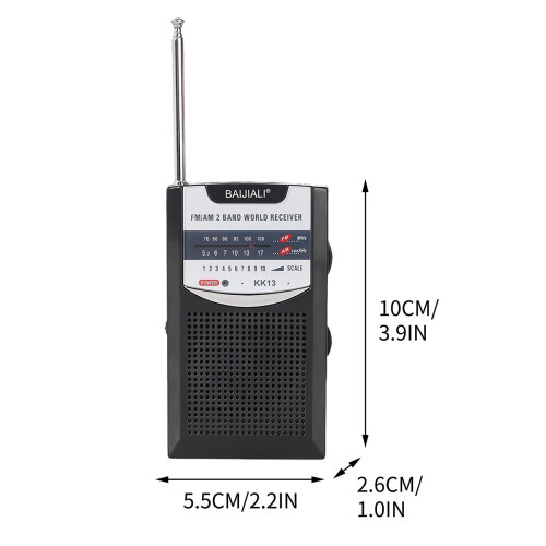Vintage Mini Ραδιόφωνο AM/FM – Φορητό Ρετρό Ραδιόφωνο με 1