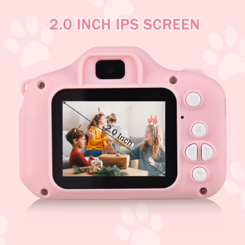 Cameră digitală pentru copii Ecran IPS de 2,0" cu obiectiv dublu de 20 MP 2