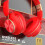 Cuffie da gioco wireless circumaurali YaChu con microfono, rosse 5