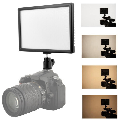Éclairage LED d'appoint réglable 3200-6200K pour caméra 2