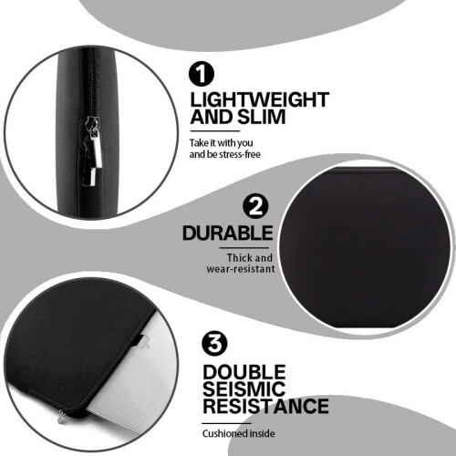 Capa impermeável e resistente a impactos para laptop de 13 polegadas 1