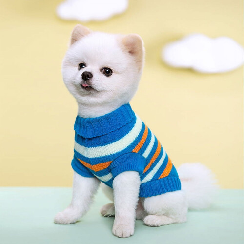 Gestrickter Haustierpullover mit Rollkragen – 2-beiniges Design 1