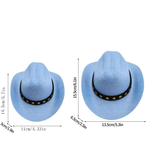 Cowboyhat til hunde og katte – beige, medium 1