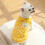Gelbe winddichte Hundewinterjacke XL 5