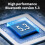 RGB Bluetooth 5.3ANC hovedtelefoner, foldbare, 250 timers standby 4