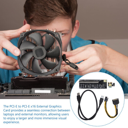 Adaptador de placa gráfica PCIe para laptop com GPU externa 1