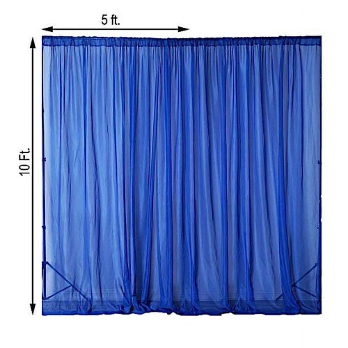 m x 3 m áttetsző voile háttérfüggöny (2 db) 1