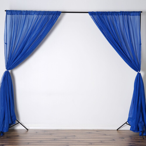 m x 3 m áttetsző voile háttérfüggöny (2 db) 2