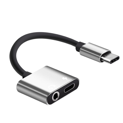 Lixi USB-C to 3.5mm Audio Adapter with Mic and Charging 2