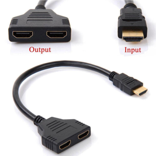HDMI-splitter 1 in 2 ut 4K UHD 1