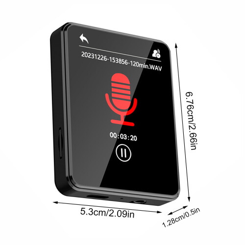 Reprodutor de MP3/MP4 com tela sensível ao toque de 2,4 polegadas, Bluetooth e FM. 2